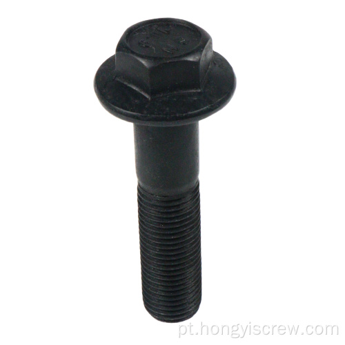 Parafuso de flange hexágado de óxido serrilhado preto 6mm 8mm